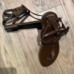 DC sandals brown size 7